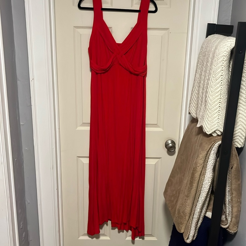 Red spring/ summer dress